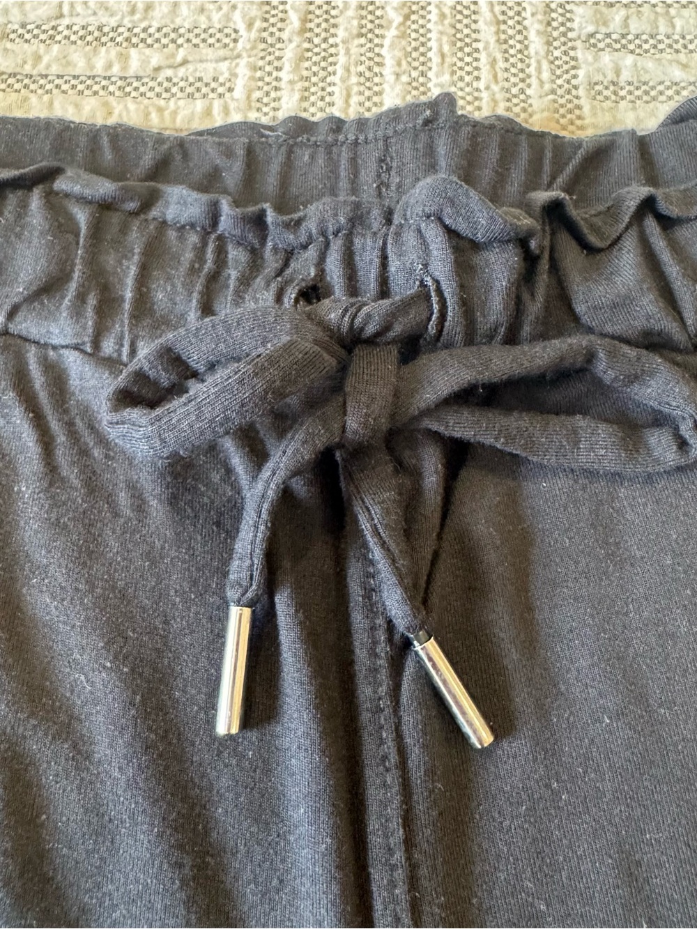 Knix Black Modal Blend Lounge Pants Size Medium Soft Wide Leg Pajama Pants - Picture 4 of 7